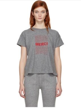 Rag and Bone Grey Vintage Merci T-Shirt Classic